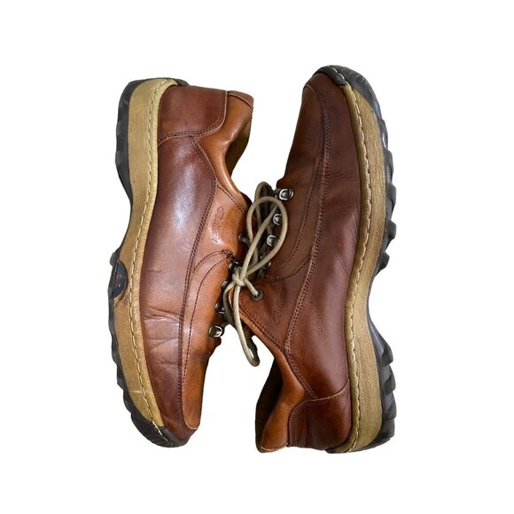 BELLININ BOOTS MEN'S BROWN LEATHER LACE-UP WALKING SHOES SZ 41/8 - Picture 5 of 8